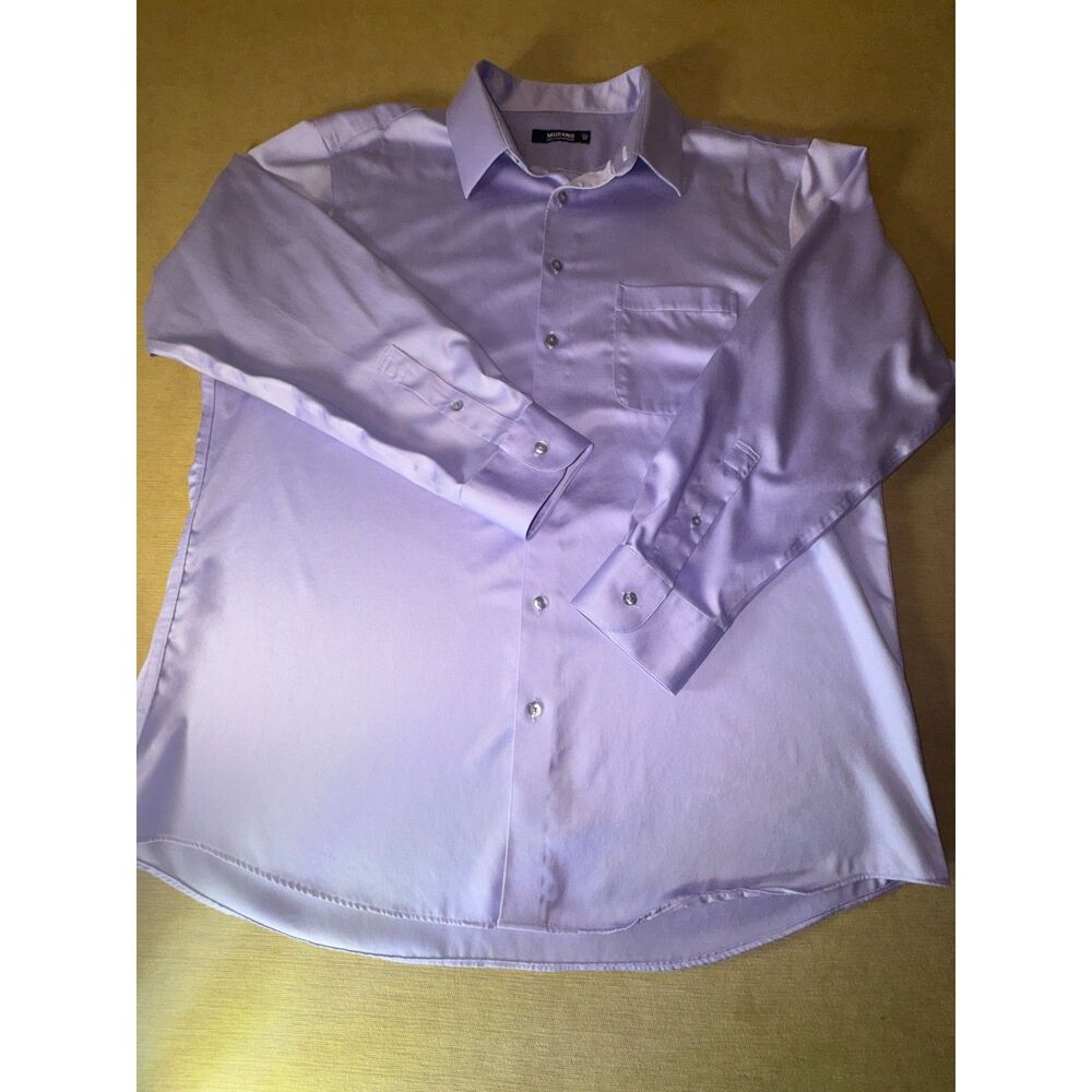 Murano Mens Shirt, Lavender, Purple, Size 17.5 neck and 34 sleeve